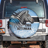 Botswana Independence Day 1966 Spare Tire Cover Tribal Zebra Skins Pattern - Wonder Print Shop