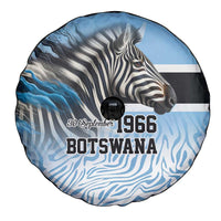 Botswana Independence Day 1966 Spare Tire Cover Tribal Zebra Skins Pattern - Wonder Print Shop