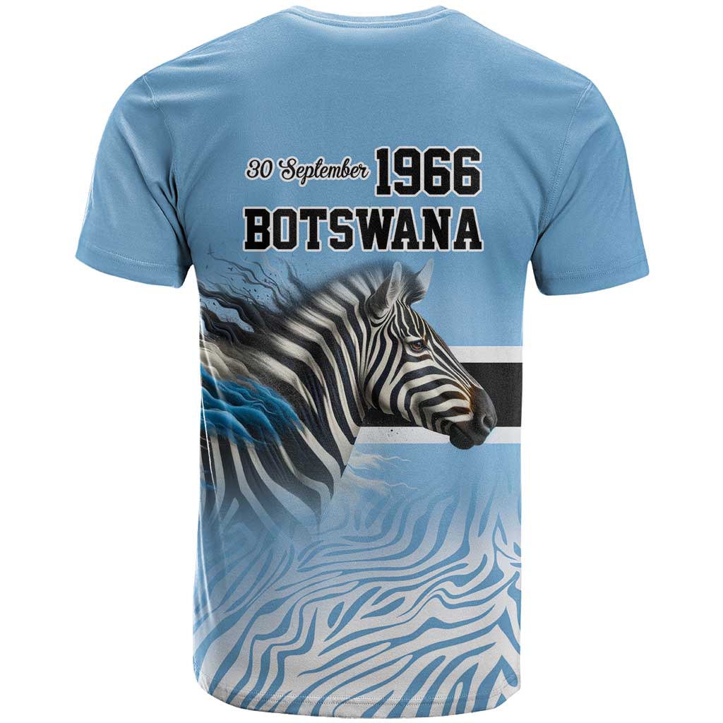 Botswana Independence Day 1966 T Shirt Tribal Zebra Skins Pattern - Wonder Print Shop