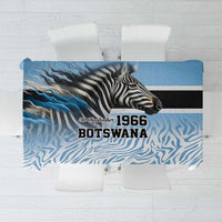 Botswana Independence Day 1966 Tablecloth Tribal Zebra Skins Pattern - Wonder Print Shop