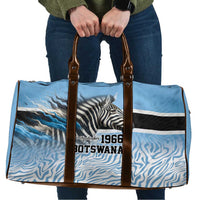 Botswana Independence Day 1966 Travel Bag Tribal Zebra Skins Pattern - Wonder Print Shop