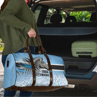 Botswana Independence Day 1966 Travel Bag Tribal Zebra Skins Pattern - Wonder Print Shop
