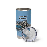 Botswana Independence Day 1966 Tumbler Cup Tribal Zebra Skins Pattern - Wonder Print Shop
