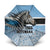 Botswana Independence Day 1966 Umbrella Tribal Zebra Skins Pattern - Wonder Print Shop