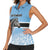 Botswana Independence Day 1966 Women Sleeveless Polo Shirt Tribal Zebra Skins Pattern - Wonder Print Shop