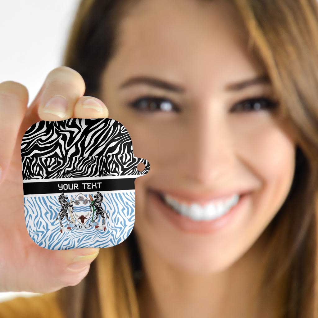 Botswana Personalized AirPods Case Zebra Skins Pattern - Wonder Print Shop