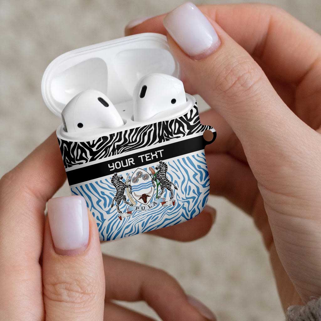 Botswana Personalized AirPods Case Zebra Skins Pattern - Wonder Print Shop