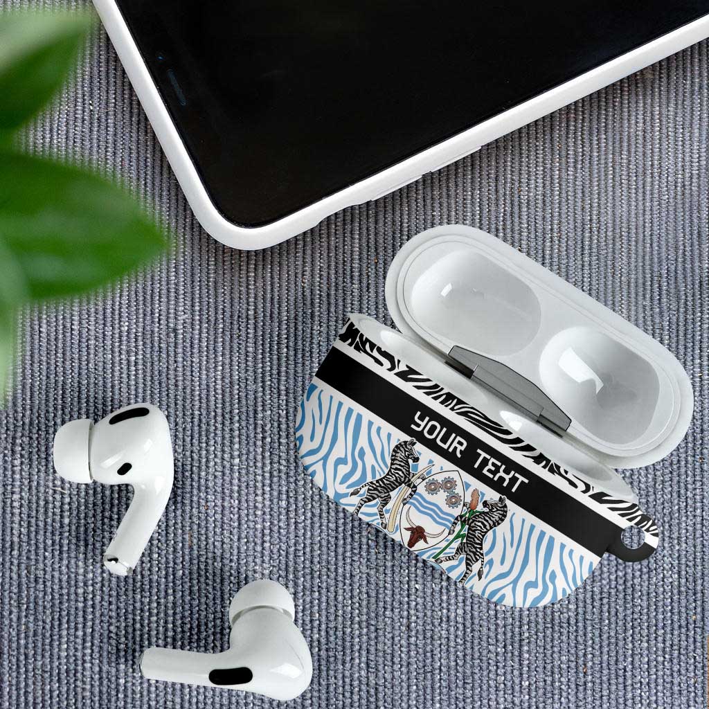 Botswana Personalized AirPods Case Zebra Skins Pattern - Wonder Print Shop