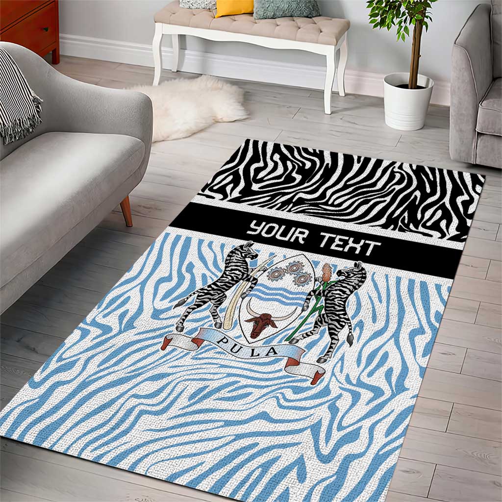 Botswana Personalized Area Rug Zebra Skins Pattern - Wonder Print Shop