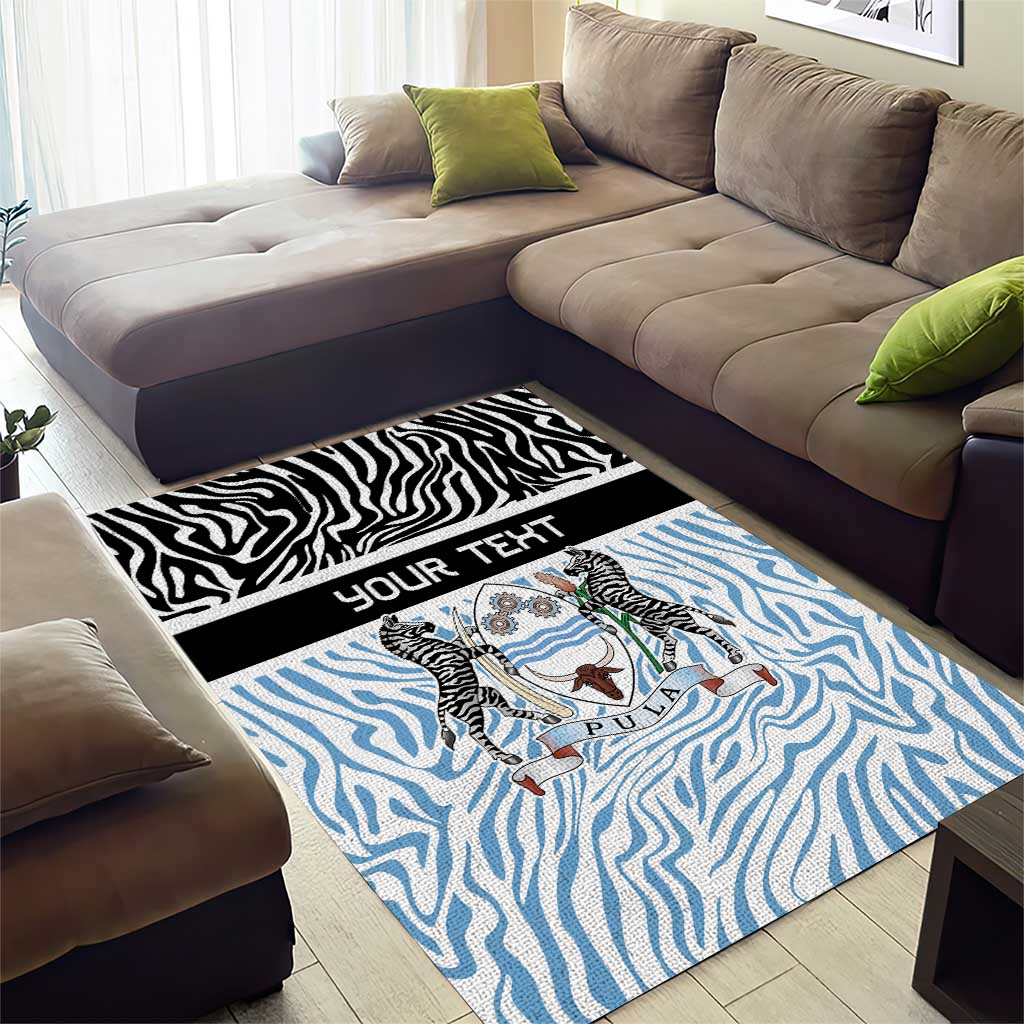 Botswana Personalized Area Rug Zebra Skins Pattern - Wonder Print Shop
