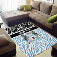 Botswana Personalized Area Rug Zebra Skins Pattern - Wonder Print Shop