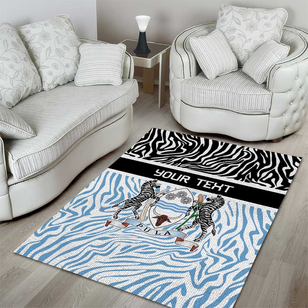 Botswana Personalized Area Rug Zebra Skins Pattern - Wonder Print Shop