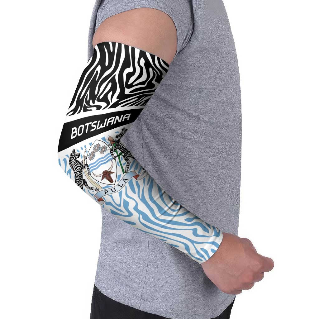Botswana Personalized Arm Sleeves Zebra Skins Pattern - Wonder Print Shop