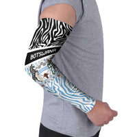 Botswana Personalized Arm Sleeves Zebra Skins Pattern - Wonder Print Shop
