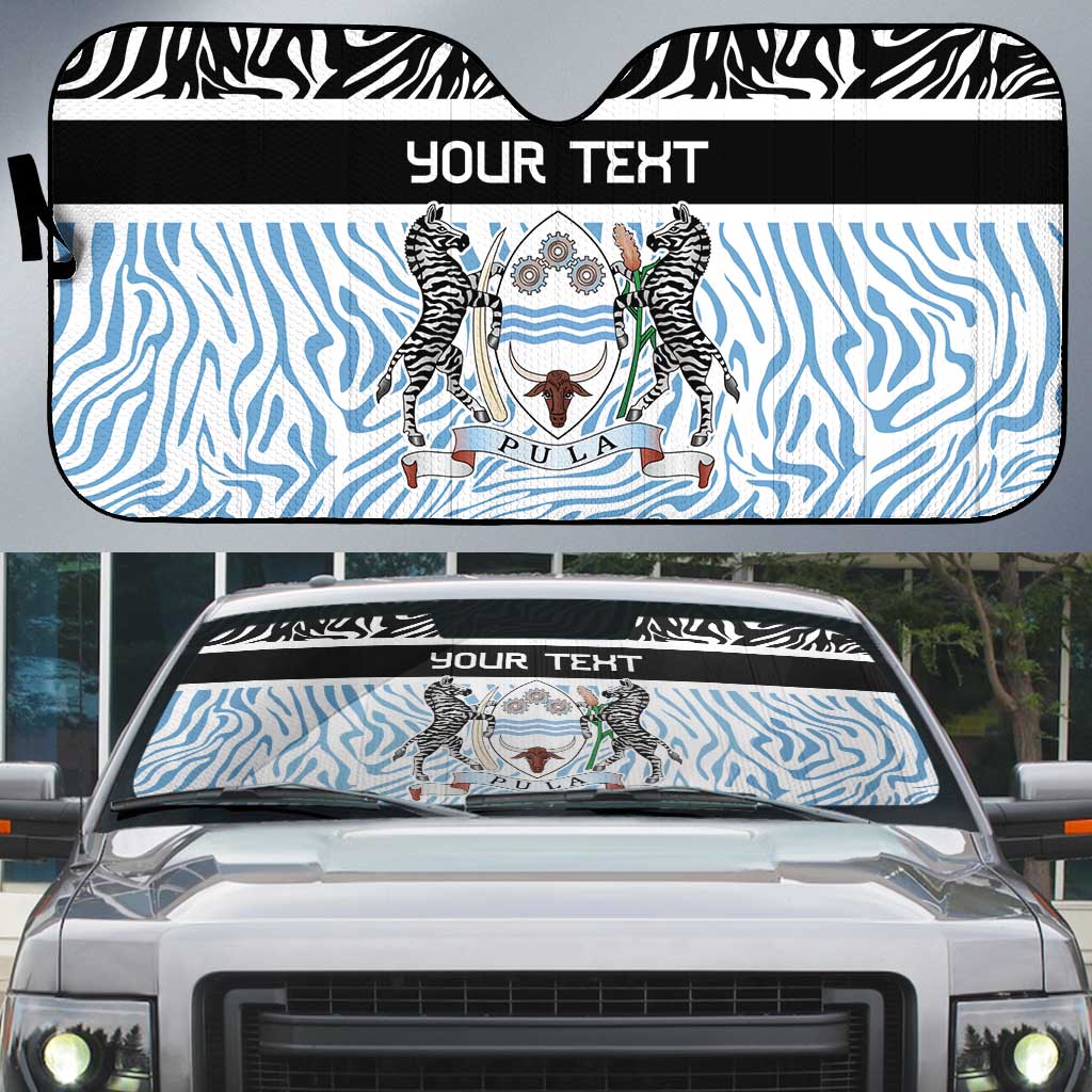 Botswana Personalized Auto Sun Shade Zebra Skins Pattern - Wonder Print Shop
