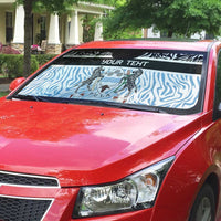Botswana Personalized Auto Sun Shade Zebra Skins Pattern - Wonder Print Shop