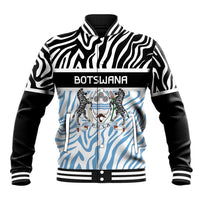 Botswana Personalized Baseball Jacket Zebra Skins Pattern - Wonder Print Shop