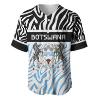 Botswana Personalized Baseball Jersey Zebra Skins Pattern - Wonder Print Shop