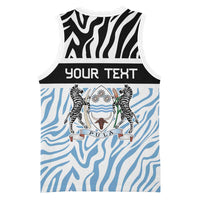 Botswana Personalized Basketball Jersey Zebra Skins Pattern - Wonder Print Shop