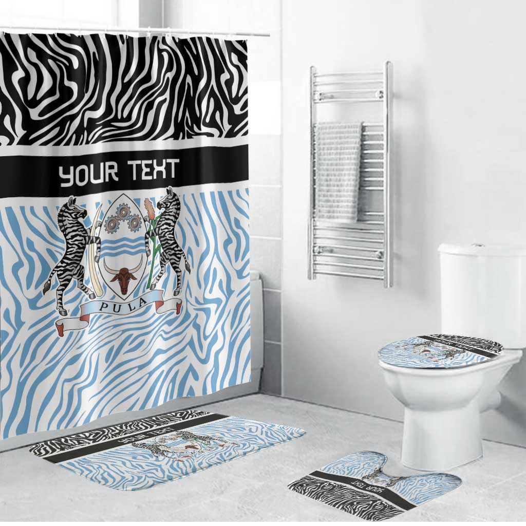 Botswana Personalized Bathroom Set Zebra Skins Pattern - Wonder Print Shop