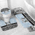 Botswana Personalized Bathroom Set Zebra Skins Pattern - Wonder Print Shop