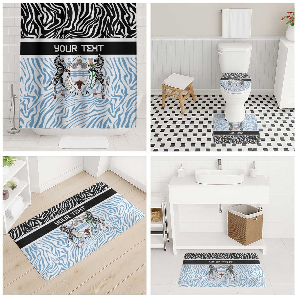 Botswana Personalized Bathroom Set Zebra Skins Pattern - Wonder Print Shop
