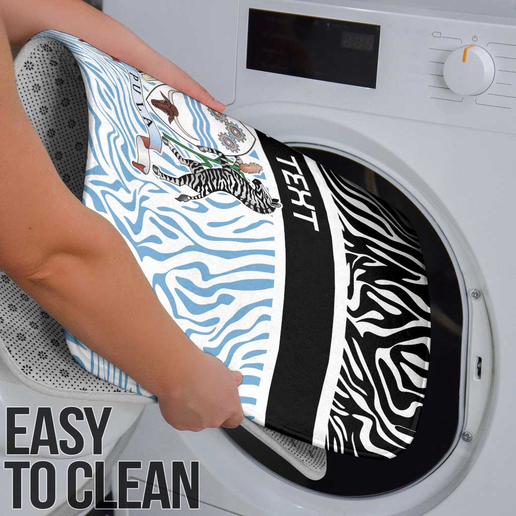 Botswana Personalized Bathroom Set Zebra Skins Pattern - Wonder Print Shop