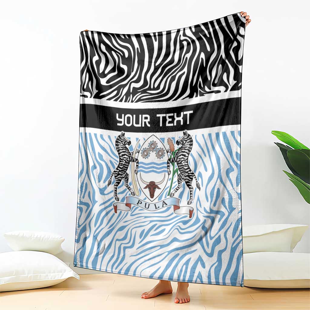 Botswana Personalized Blanket Zebra Skins Pattern - Wonder Print Shop