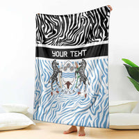 Botswana Personalized Blanket Zebra Skins Pattern - Wonder Print Shop