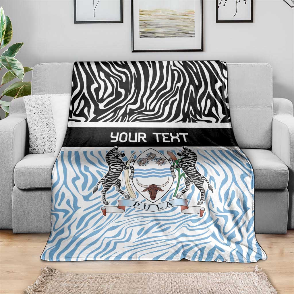 Botswana Personalized Blanket Zebra Skins Pattern - Wonder Print Shop