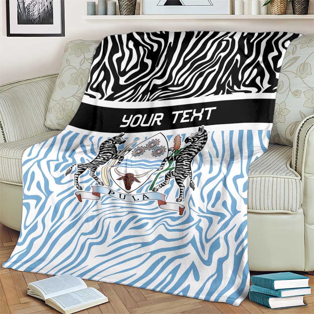 Botswana Personalized Blanket Zebra Skins Pattern - Wonder Print Shop