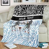 Botswana Personalized Blanket Zebra Skins Pattern - Wonder Print Shop