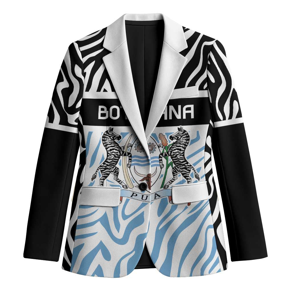 Botswana Personalized Blazer Zebra Skins Pattern - Wonder Print Shop