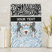 Botswana Personalized Canvas Wall Art Zebra Skins Pattern - Wonder Print Shop
