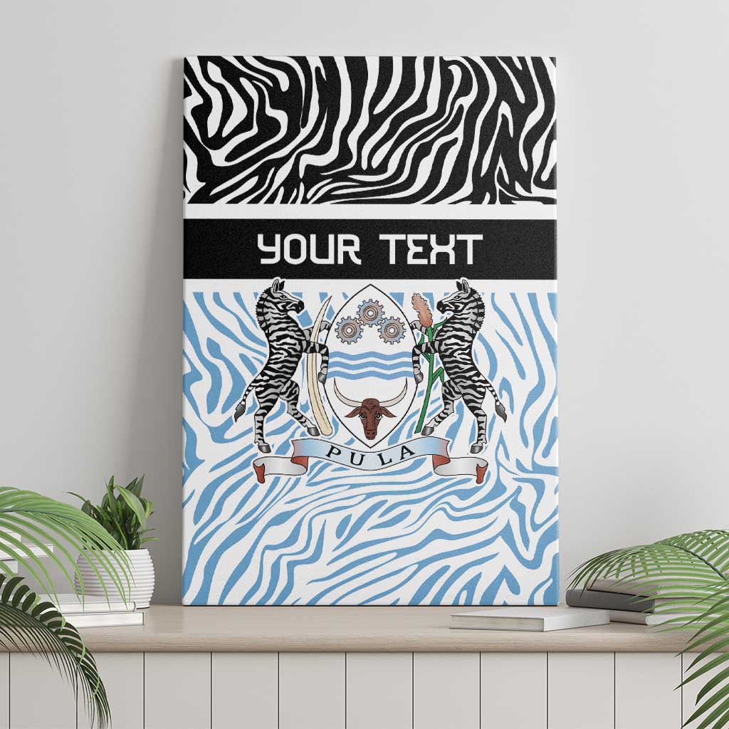 Botswana Personalized Canvas Wall Art Zebra Skins Pattern - Wonder Print Shop