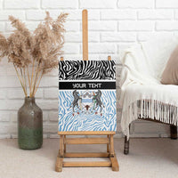 Botswana Personalized Canvas Wall Art Zebra Skins Pattern - Wonder Print Shop