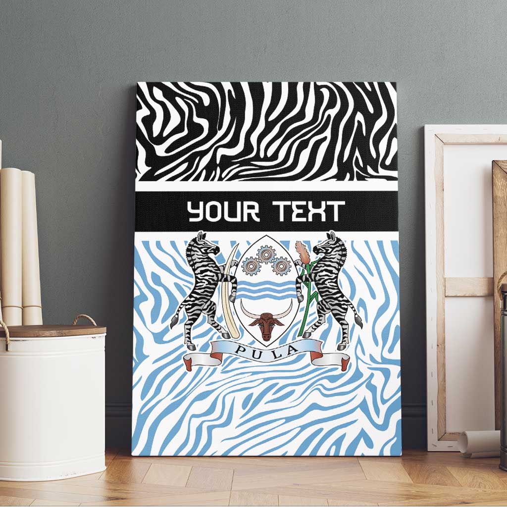 Botswana Personalized Canvas Wall Art Zebra Skins Pattern - Wonder Print Shop