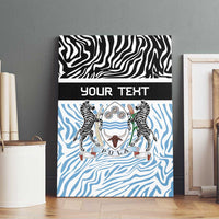 Botswana Personalized Canvas Wall Art Zebra Skins Pattern - Wonder Print Shop