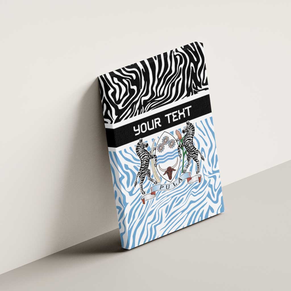 Botswana Personalized Canvas Wall Art Zebra Skins Pattern - Wonder Print Shop