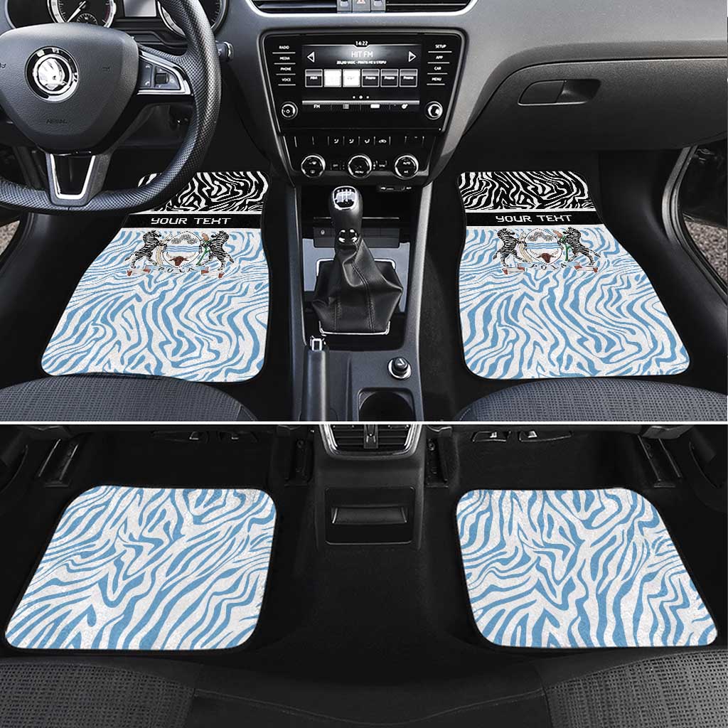 Botswana Personalized Car Mats Zebra Skins Pattern - Wonder Print Shop