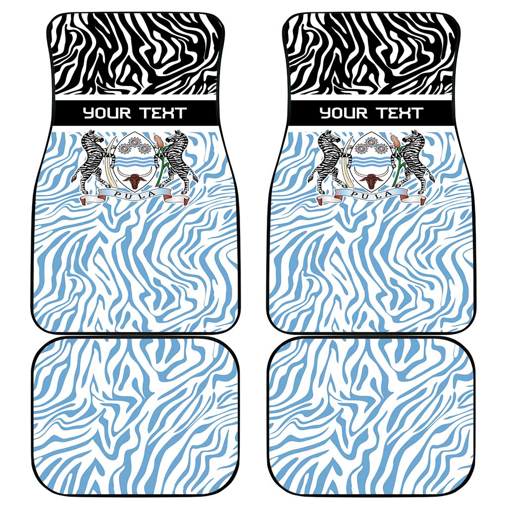 Botswana Personalized Car Mats Zebra Skins Pattern - Wonder Print Shop