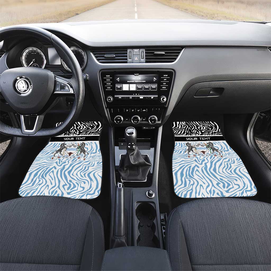 Botswana Personalized Car Mats Zebra Skins Pattern - Wonder Print Shop