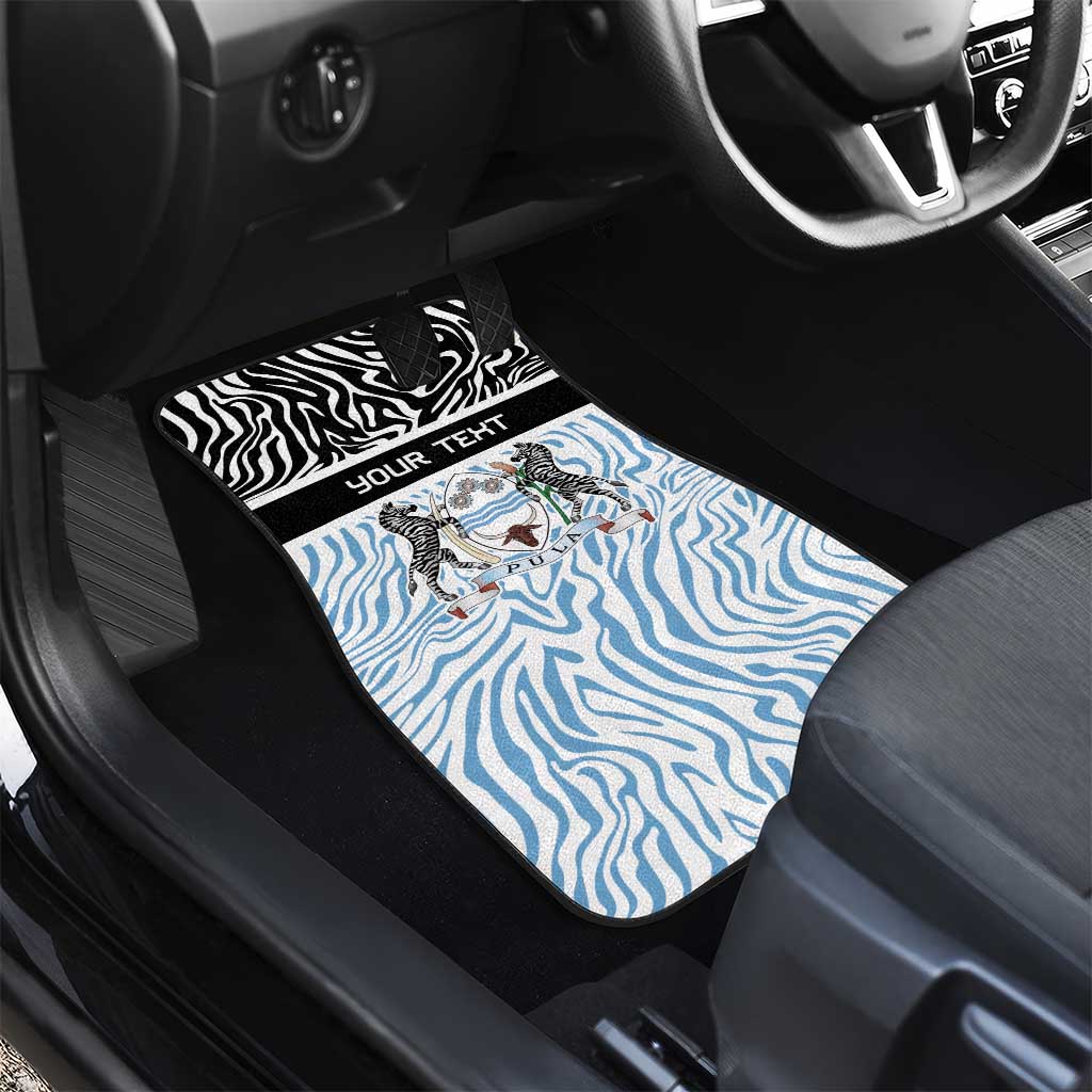 Botswana Personalized Car Mats Zebra Skins Pattern - Wonder Print Shop