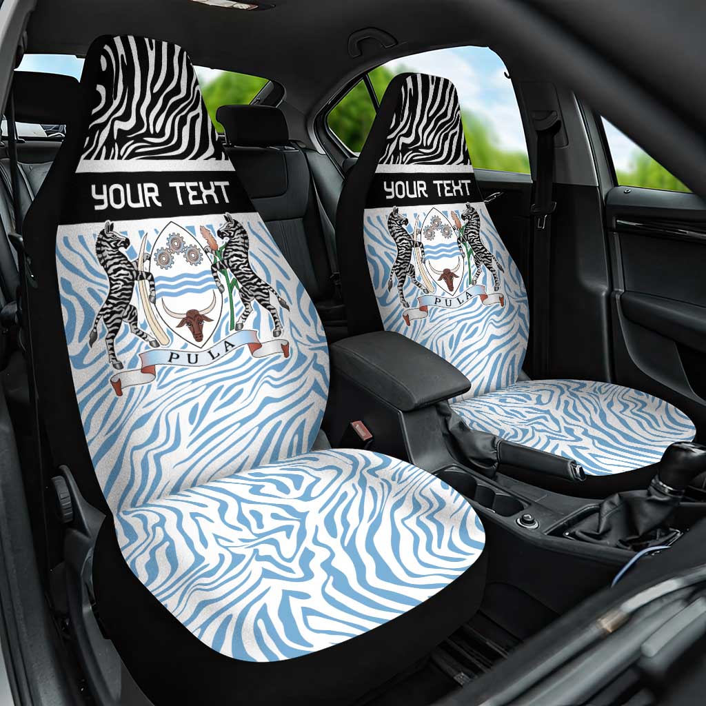 Botswana Personalized Car Seat Cover Zebra Skins Pattern - Wonder Print Shop