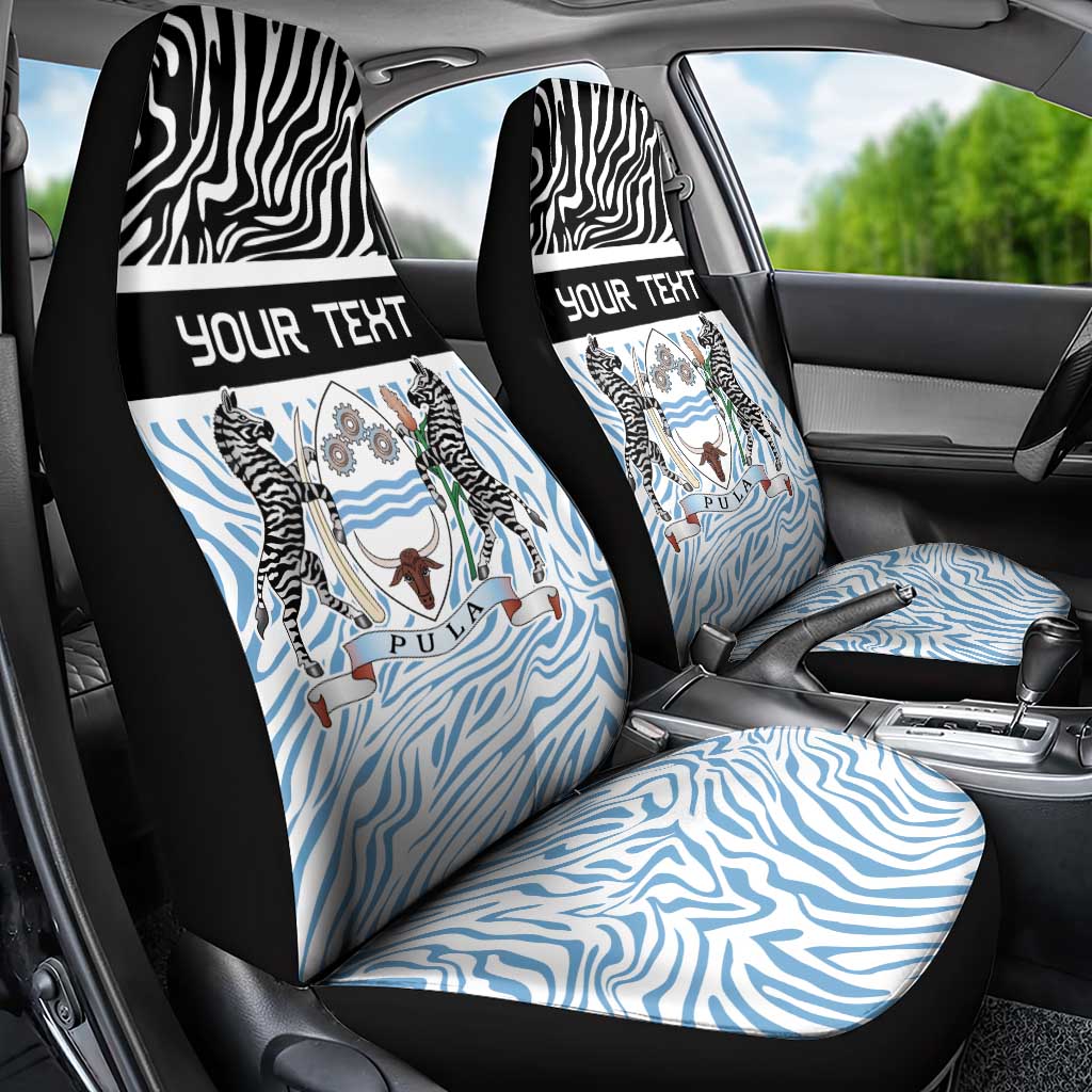 Botswana Personalized Car Seat Cover Zebra Skins Pattern - Wonder Print Shop