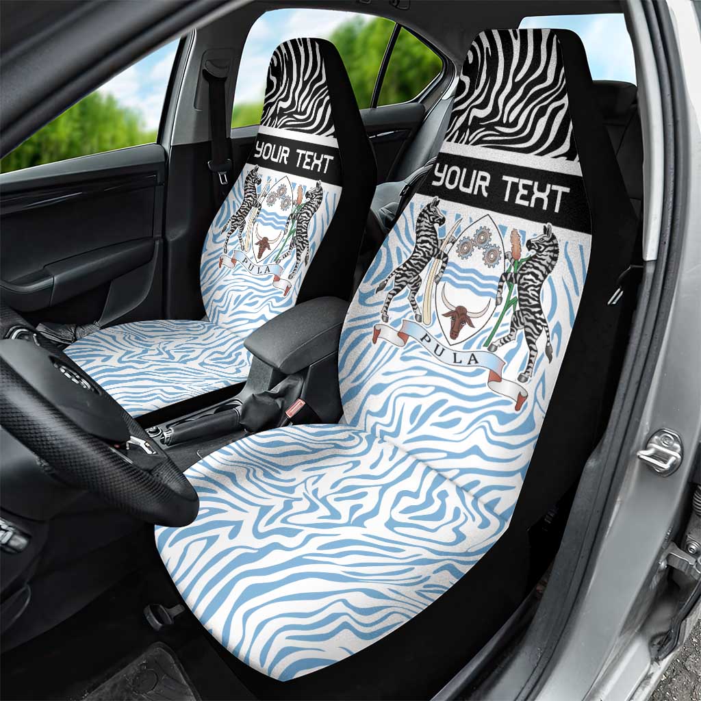 Botswana Personalized Car Seat Cover Zebra Skins Pattern - Wonder Print Shop