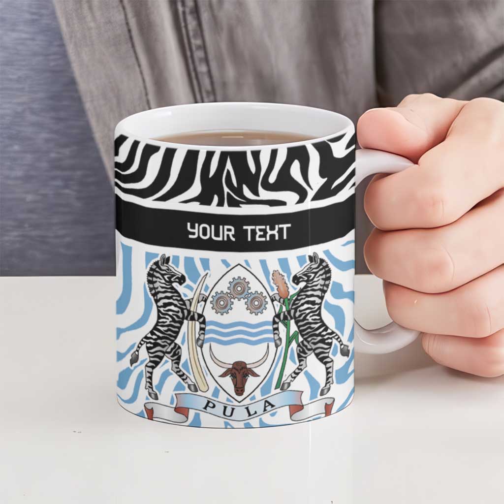 Botswana Personalized Ceramic Mug Zebra Skins Pattern - Wonder Print Shop