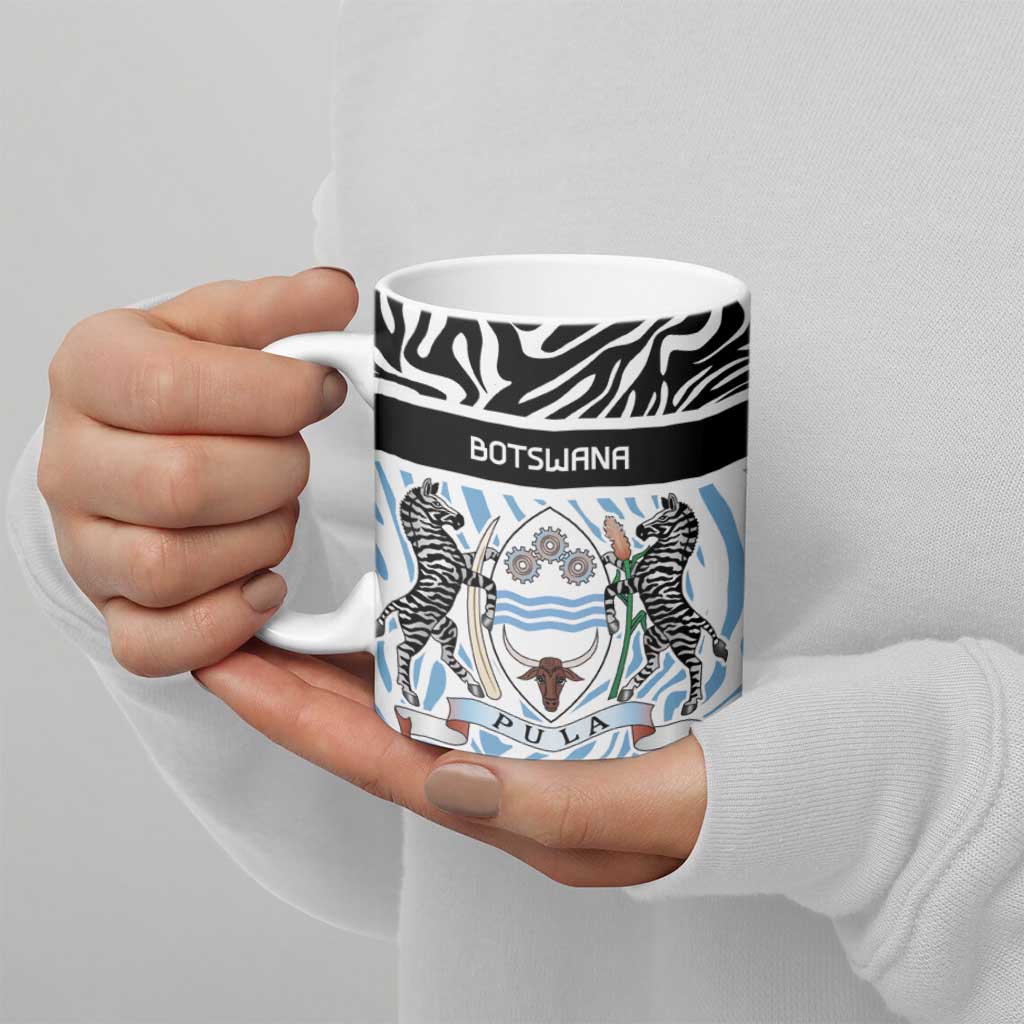 Botswana Personalized Ceramic Mug Zebra Skins Pattern - Wonder Print Shop