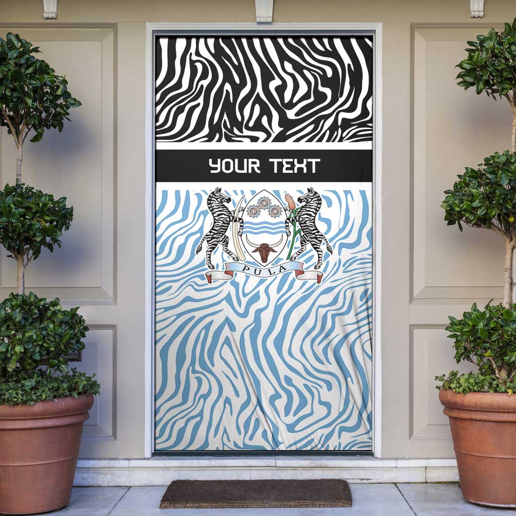 Botswana Personalized Door Cover Zebra Skins Pattern - Wonder Print Shop