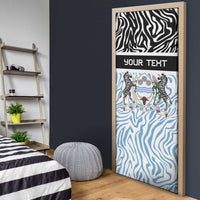 Botswana Personalized Door Cover Zebra Skins Pattern - Wonder Print Shop